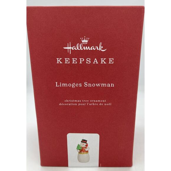 Hallmark Keepsake Limoges Snowman Ornament & Trinket Box - Picture 5 of 8